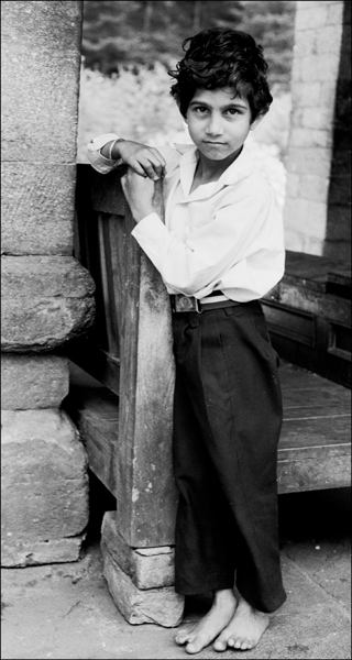 Boy with no shoes. Shot in 2001 as part of the Himalayan Pilgrimages project